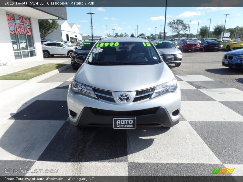 Classic Silver Metallic / Ash 2015 Toyota RAV4 LE