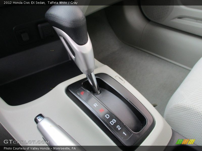 Taffeta White / Gray 2012 Honda Civic EX Sedan