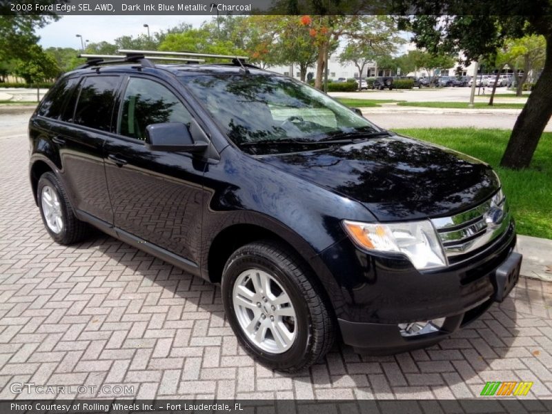 Dark Ink Blue Metallic / Charcoal 2008 Ford Edge SEL AWD