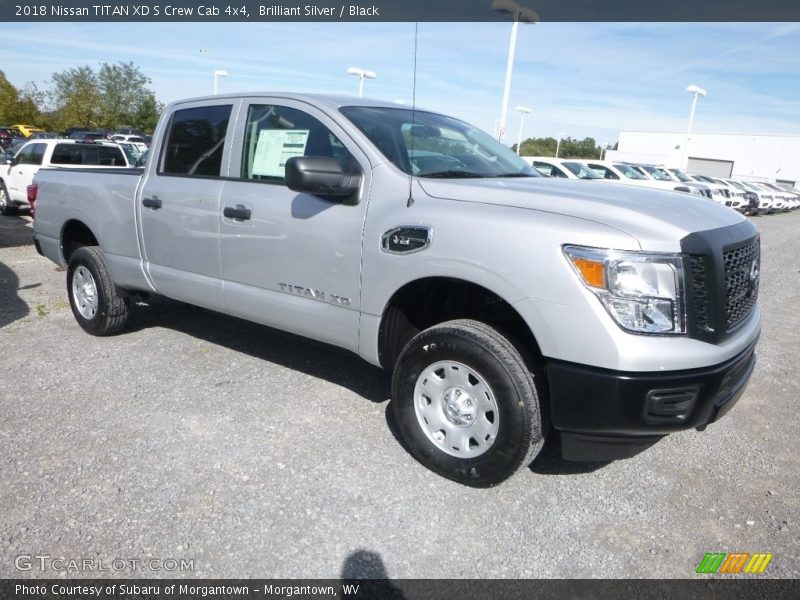 Brilliant Silver / Black 2018 Nissan TITAN XD S Crew Cab 4x4