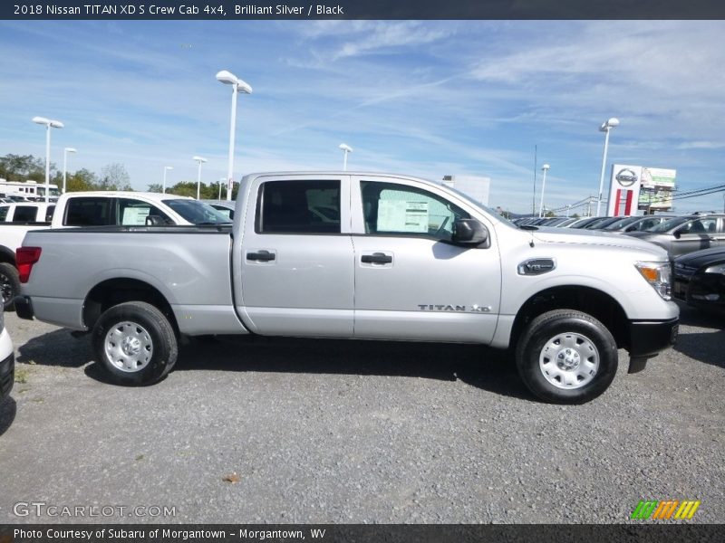 Brilliant Silver / Black 2018 Nissan TITAN XD S Crew Cab 4x4