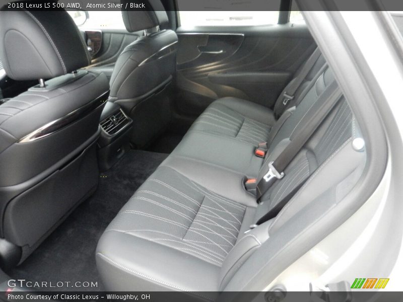 Atomic Silver / Black 2018 Lexus LS 500 AWD