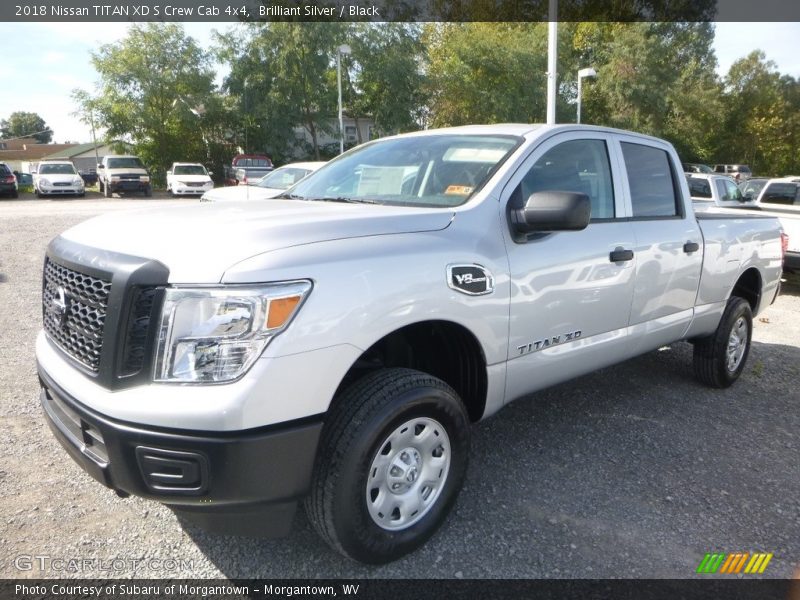 Brilliant Silver / Black 2018 Nissan TITAN XD S Crew Cab 4x4