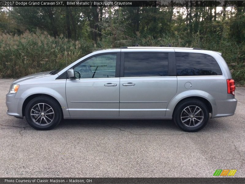 Billet Metallic / Black/Light Graystone 2017 Dodge Grand Caravan SXT