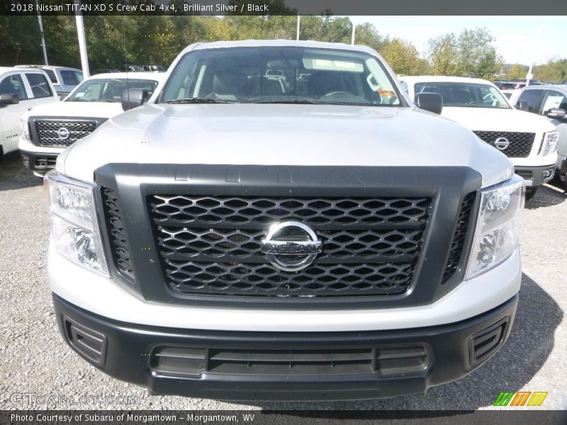 Brilliant Silver / Black 2018 Nissan TITAN XD S Crew Cab 4x4