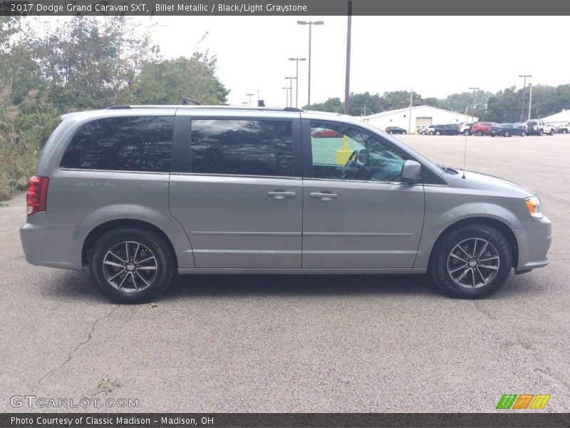 Billet Metallic / Black/Light Graystone 2017 Dodge Grand Caravan SXT