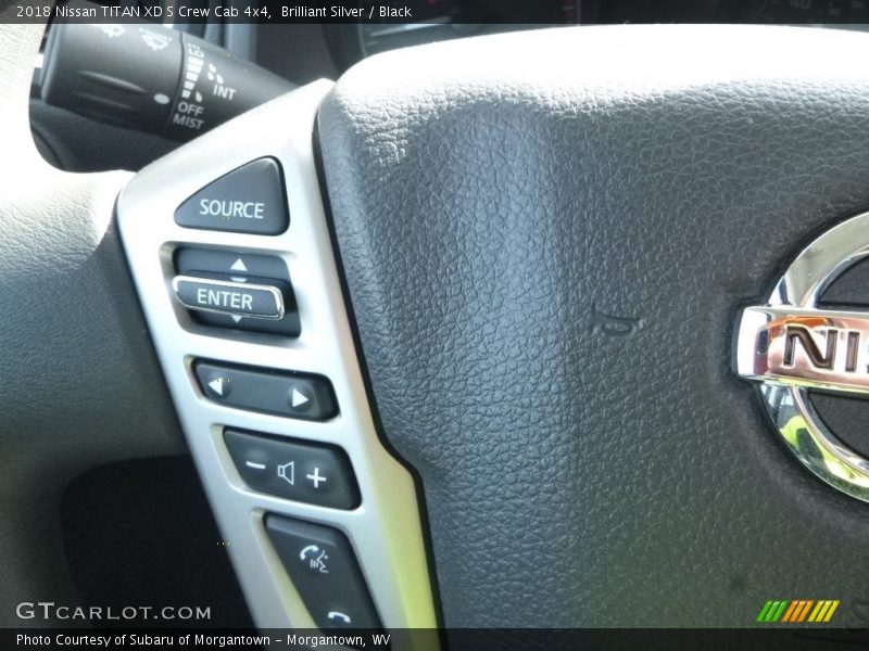 Brilliant Silver / Black 2018 Nissan TITAN XD S Crew Cab 4x4