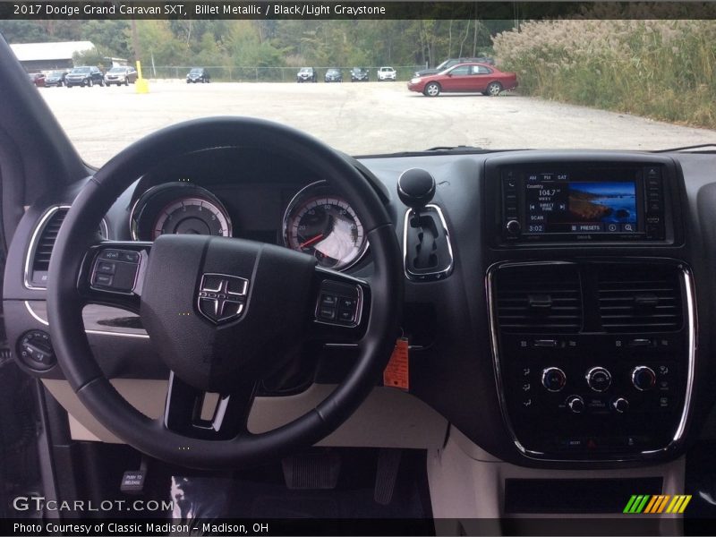 Billet Metallic / Black/Light Graystone 2017 Dodge Grand Caravan SXT