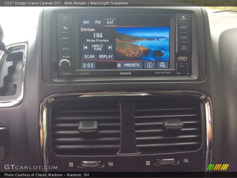 Billet Metallic / Black/Light Graystone 2017 Dodge Grand Caravan SXT