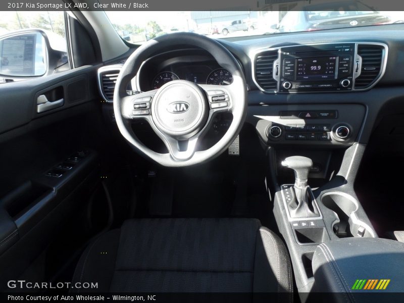 Clear White / Black 2017 Kia Sportage LX AWD