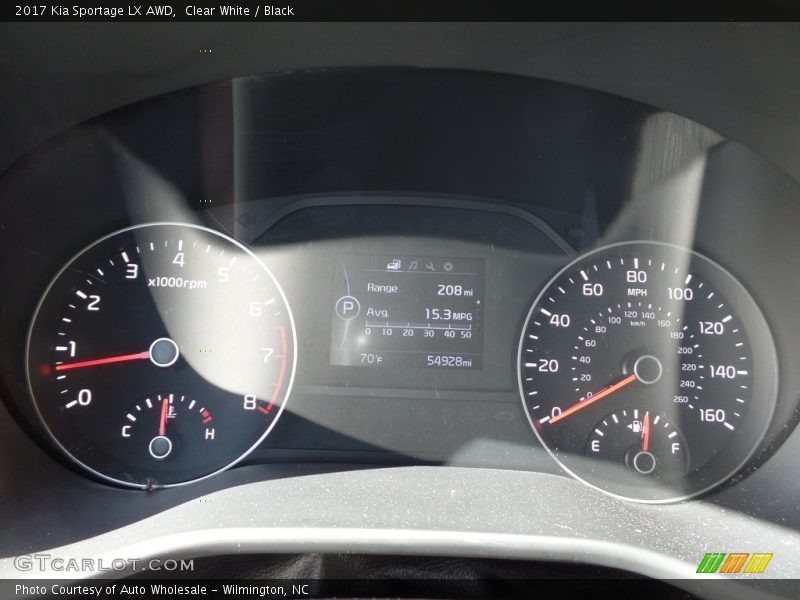 Clear White / Black 2017 Kia Sportage LX AWD
