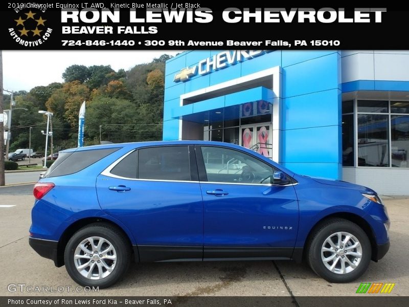 Kinetic Blue Metallic / Jet Black 2019 Chevrolet Equinox LT AWD