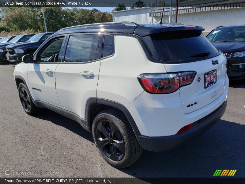White / Black 2019 Jeep Compass Altitude 4x4