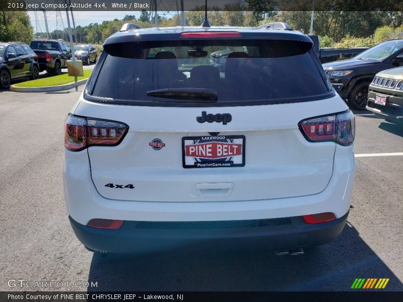 White / Black 2019 Jeep Compass Altitude 4x4