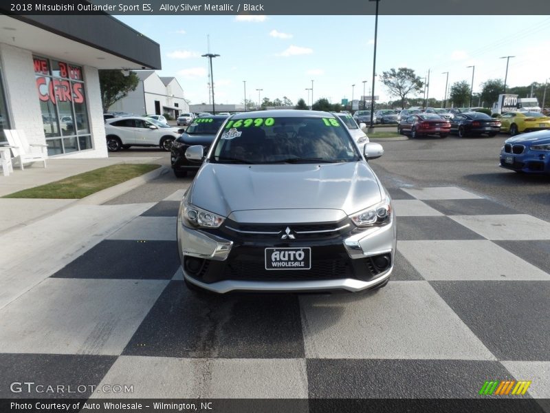 Alloy Silver Metallic / Black 2018 Mitsubishi Outlander Sport ES