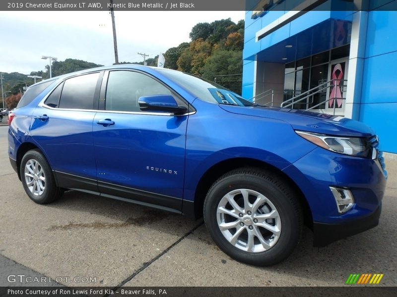 Kinetic Blue Metallic / Jet Black 2019 Chevrolet Equinox LT AWD