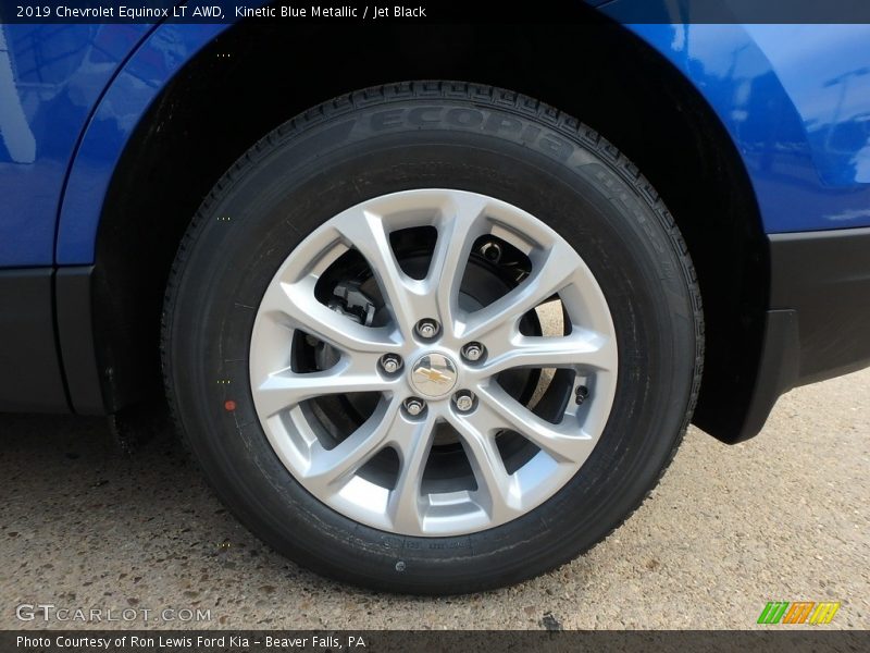 Kinetic Blue Metallic / Jet Black 2019 Chevrolet Equinox LT AWD