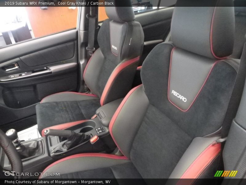 Front Seat of 2019 WRX Premium