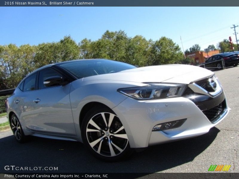 Brilliant Silver / Cashmere 2016 Nissan Maxima SL