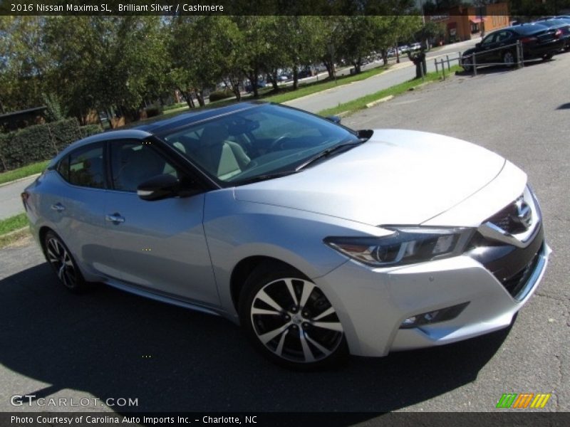 Brilliant Silver / Cashmere 2016 Nissan Maxima SL