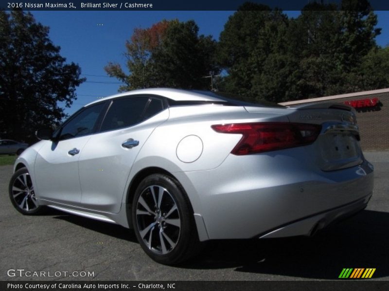 Brilliant Silver / Cashmere 2016 Nissan Maxima SL