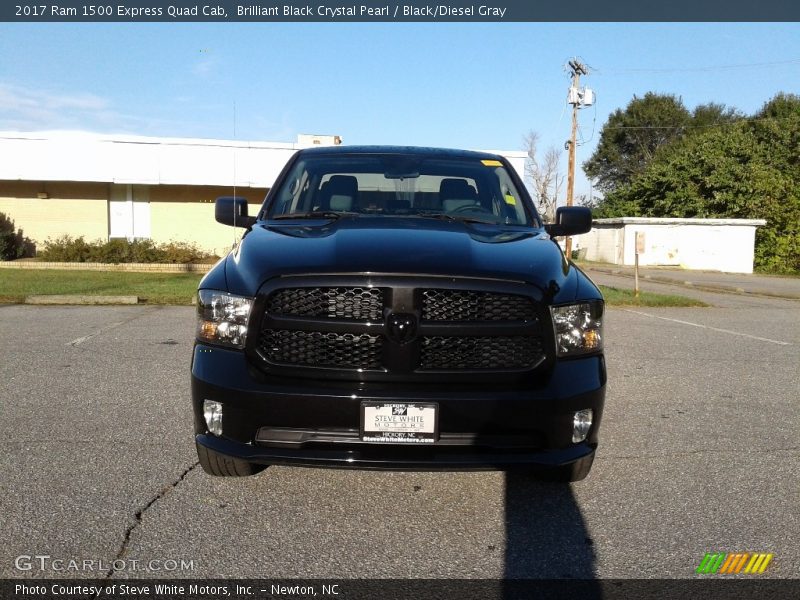 Brilliant Black Crystal Pearl / Black/Diesel Gray 2017 Ram 1500 Express Quad Cab