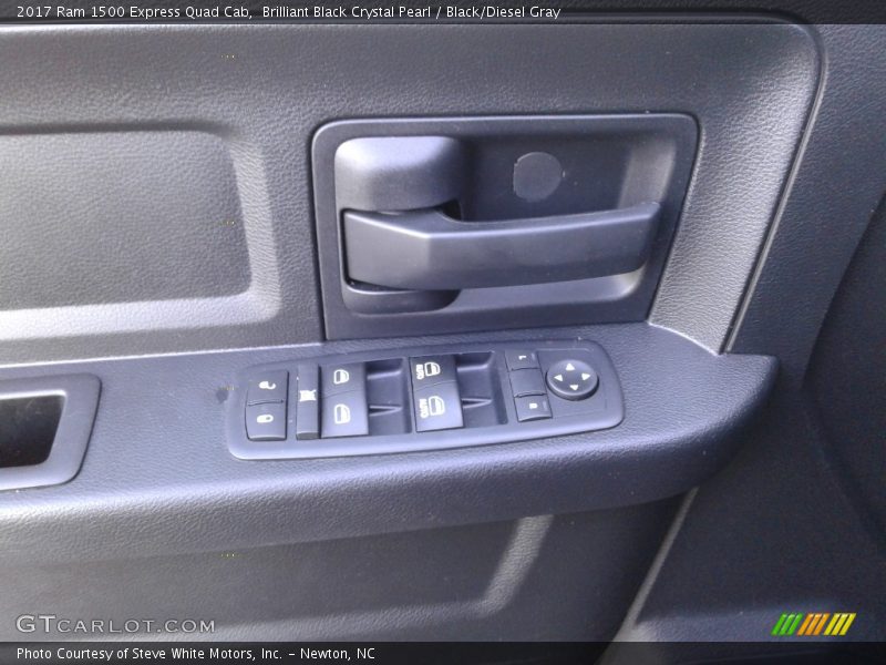 Brilliant Black Crystal Pearl / Black/Diesel Gray 2017 Ram 1500 Express Quad Cab