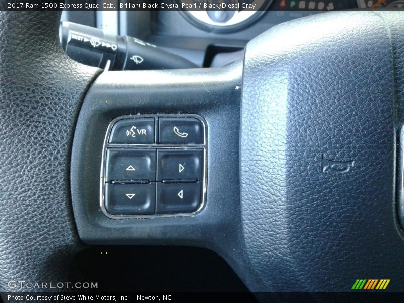 Brilliant Black Crystal Pearl / Black/Diesel Gray 2017 Ram 1500 Express Quad Cab
