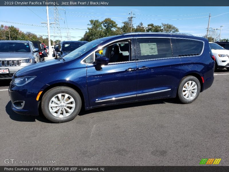 Jazz Blue Pearl / Black/Alloy 2019 Chrysler Pacifica Touring L