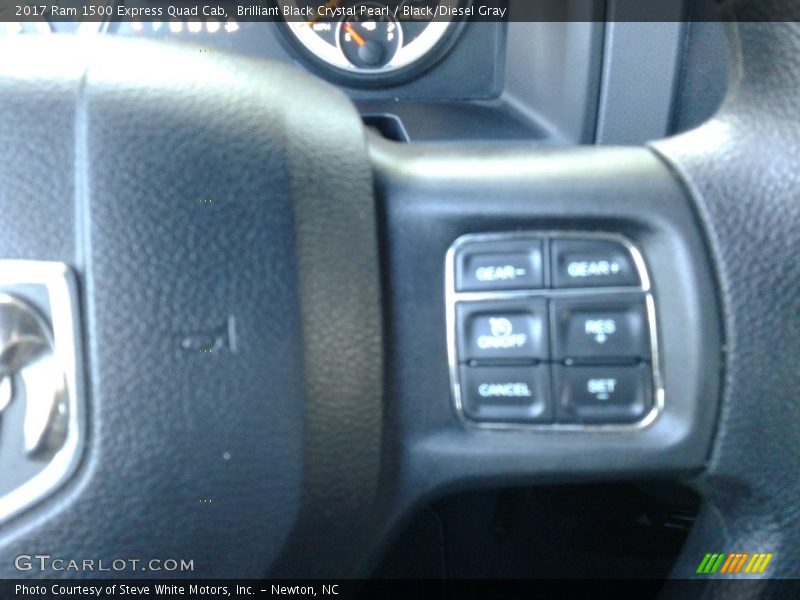 Brilliant Black Crystal Pearl / Black/Diesel Gray 2017 Ram 1500 Express Quad Cab