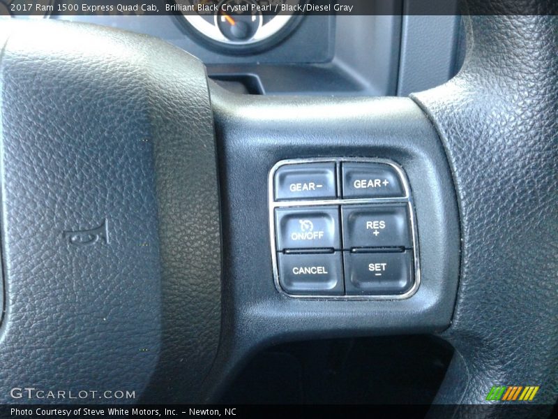 Brilliant Black Crystal Pearl / Black/Diesel Gray 2017 Ram 1500 Express Quad Cab