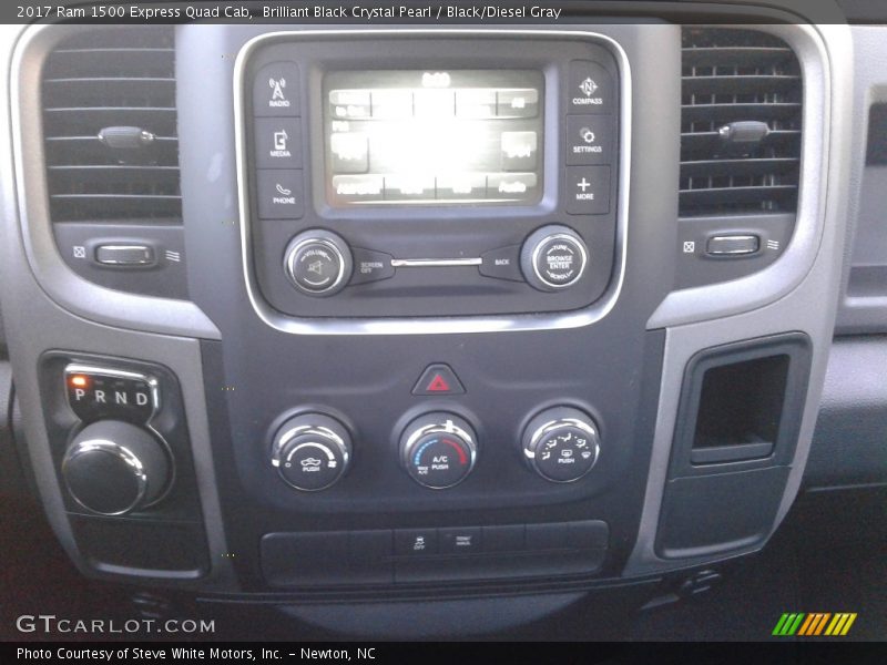 Brilliant Black Crystal Pearl / Black/Diesel Gray 2017 Ram 1500 Express Quad Cab