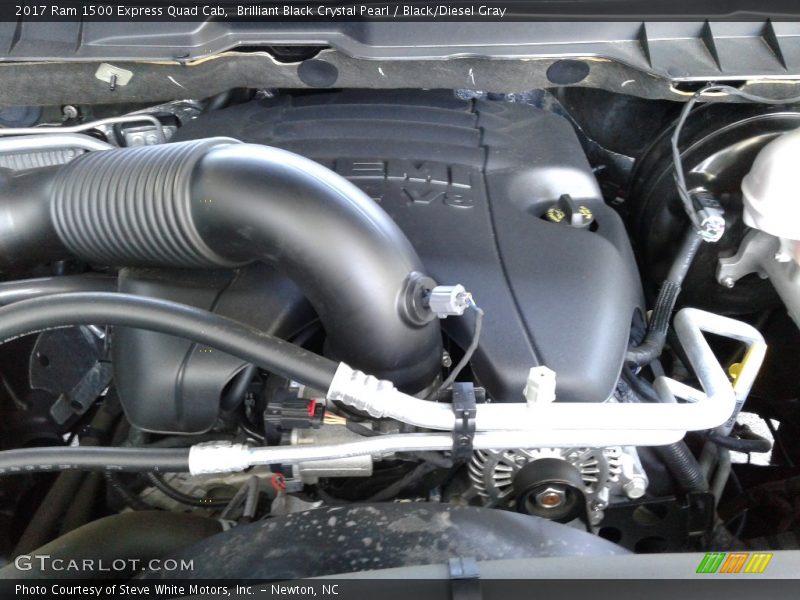 Brilliant Black Crystal Pearl / Black/Diesel Gray 2017 Ram 1500 Express Quad Cab