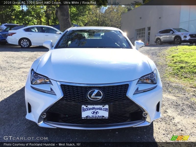 Ultra White / Rioja Red 2016 Lexus RC 300 F Sport AWD Coupe
