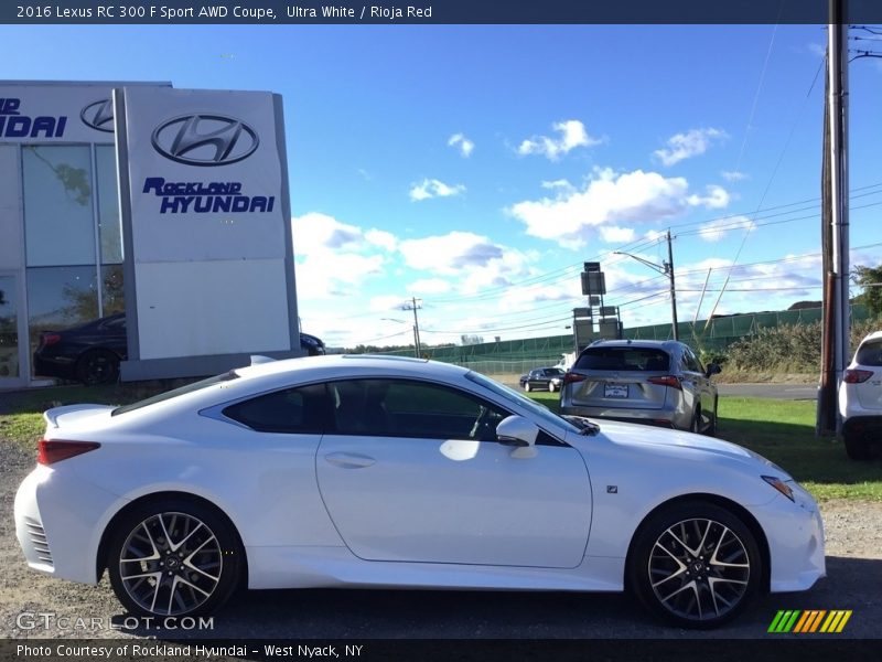 Ultra White / Rioja Red 2016 Lexus RC 300 F Sport AWD Coupe