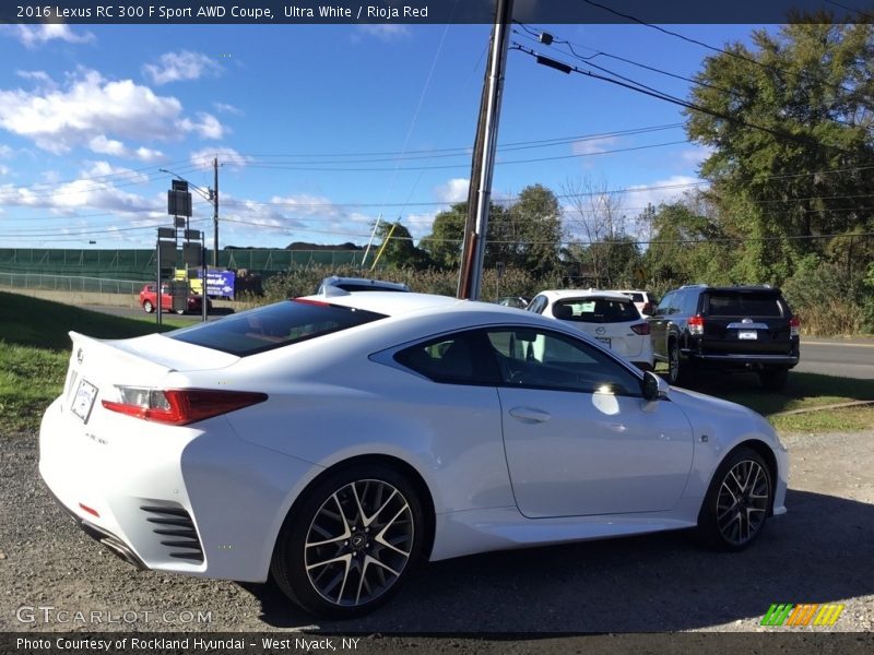 Ultra White / Rioja Red 2016 Lexus RC 300 F Sport AWD Coupe