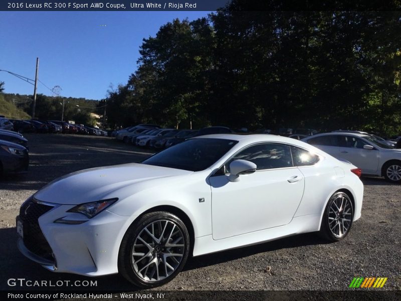 Ultra White / Rioja Red 2016 Lexus RC 300 F Sport AWD Coupe