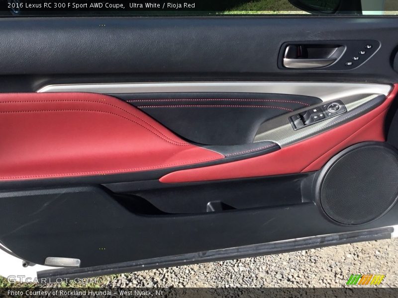 Ultra White / Rioja Red 2016 Lexus RC 300 F Sport AWD Coupe