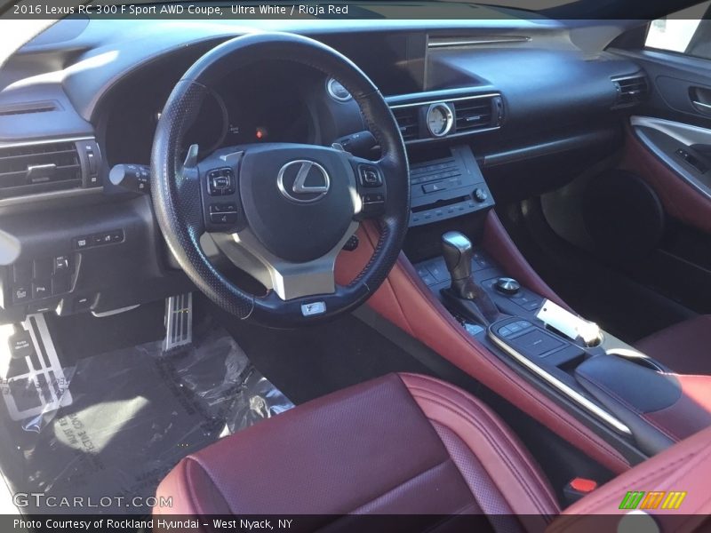 Ultra White / Rioja Red 2016 Lexus RC 300 F Sport AWD Coupe