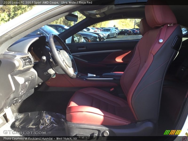 Ultra White / Rioja Red 2016 Lexus RC 300 F Sport AWD Coupe