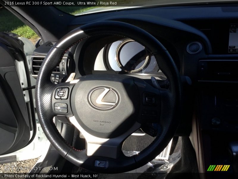 Ultra White / Rioja Red 2016 Lexus RC 300 F Sport AWD Coupe