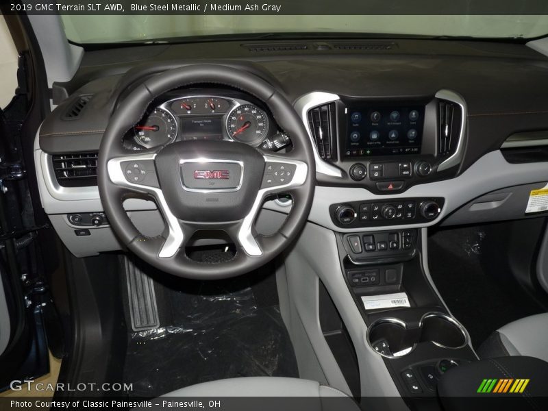 Blue Steel Metallic / Medium Ash Gray 2019 GMC Terrain SLT AWD