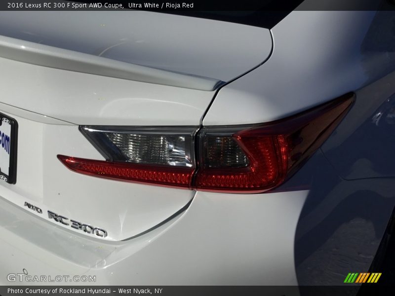 Ultra White / Rioja Red 2016 Lexus RC 300 F Sport AWD Coupe