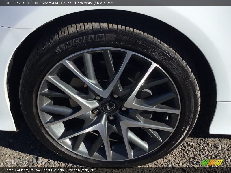 Ultra White / Rioja Red 2016 Lexus RC 300 F Sport AWD Coupe