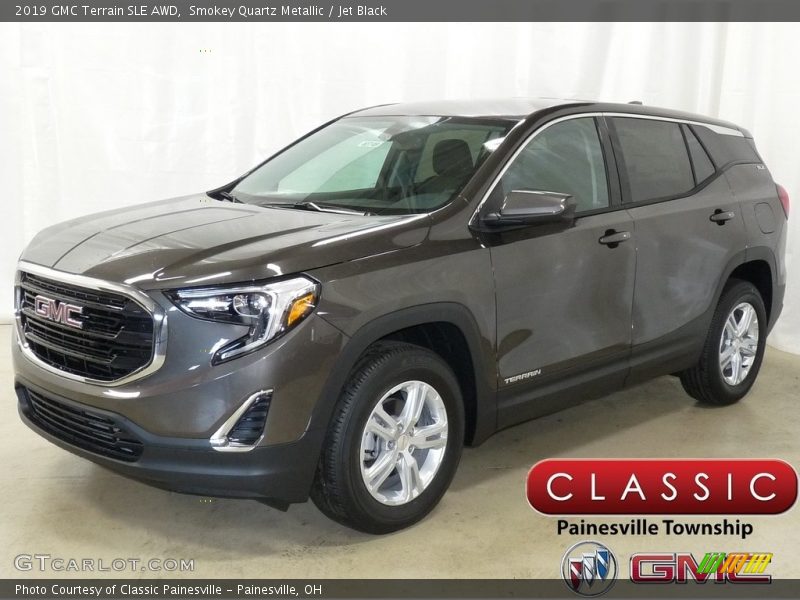 Smokey Quartz Metallic / Jet Black 2019 GMC Terrain SLE AWD