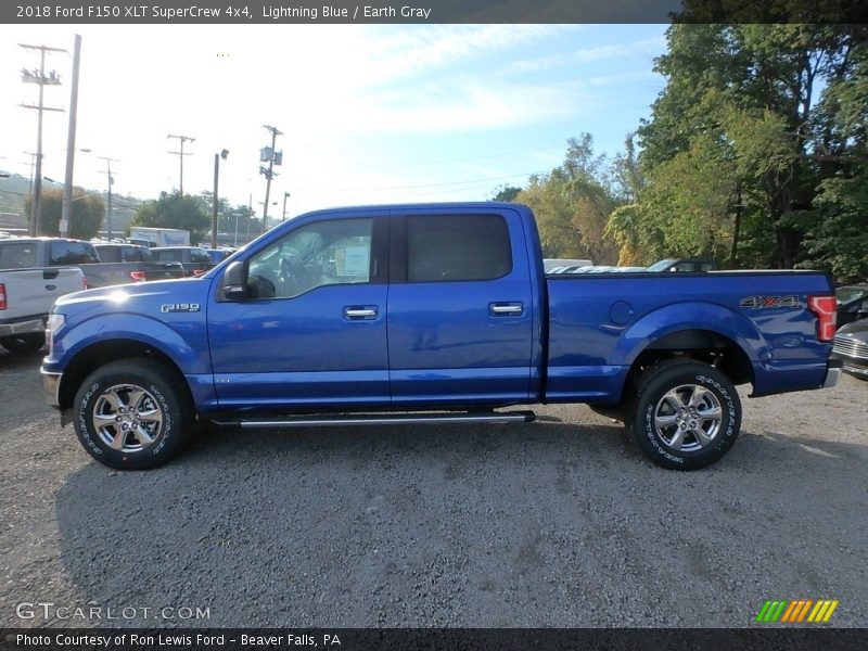 Lightning Blue / Earth Gray 2018 Ford F150 XLT SuperCrew 4x4