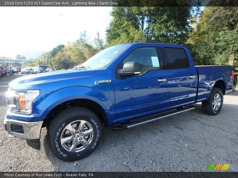 Lightning Blue / Earth Gray 2018 Ford F150 XLT SuperCrew 4x4