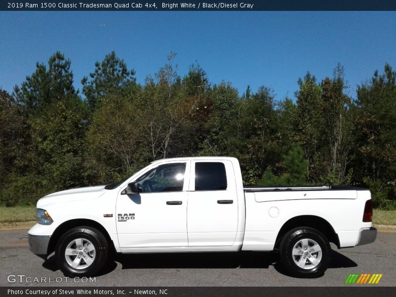 Bright White / Black/Diesel Gray 2019 Ram 1500 Classic Tradesman Quad Cab 4x4