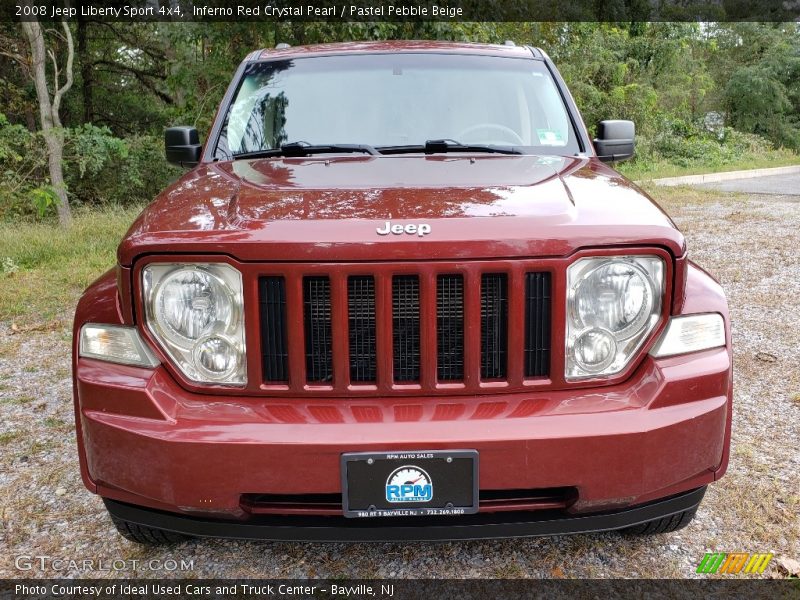 Inferno Red Crystal Pearl / Pastel Pebble Beige 2008 Jeep Liberty Sport 4x4