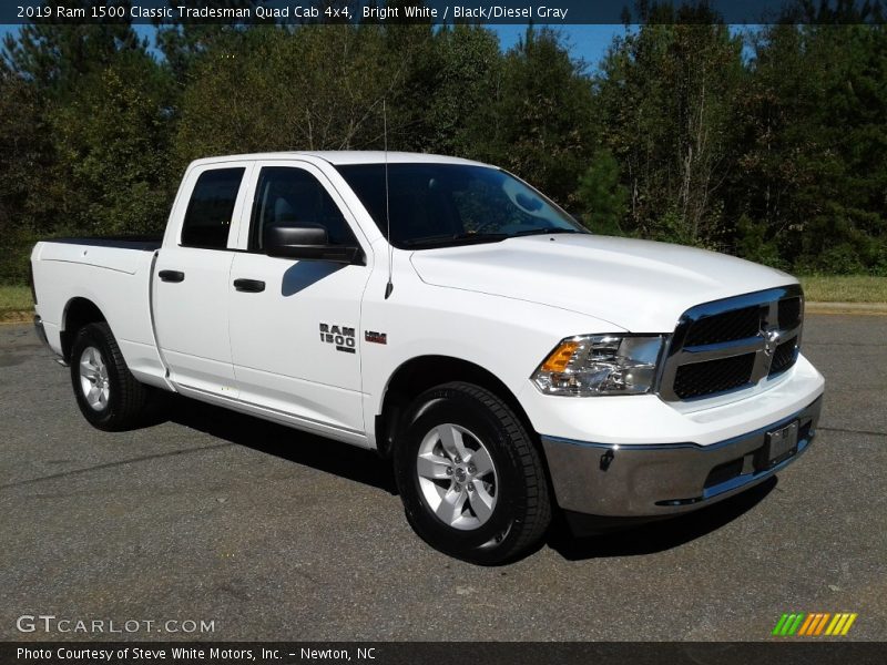 Bright White / Black/Diesel Gray 2019 Ram 1500 Classic Tradesman Quad Cab 4x4